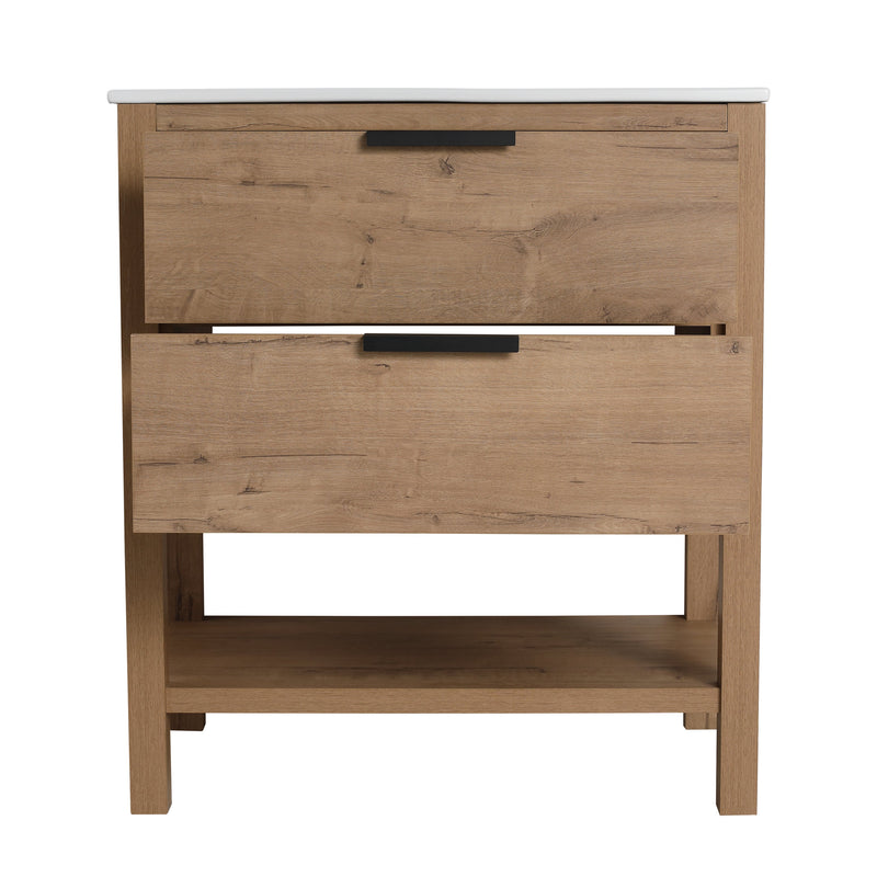 30 Inch Bathroom Vanity Plywood With 2 Drawers