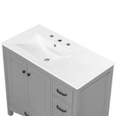 Bathroom Vanity With Ceramic Sink Combo, Abundant Storage Cabinet 2 Soft Close Doors And 5 Drawers by HouseOfZazla