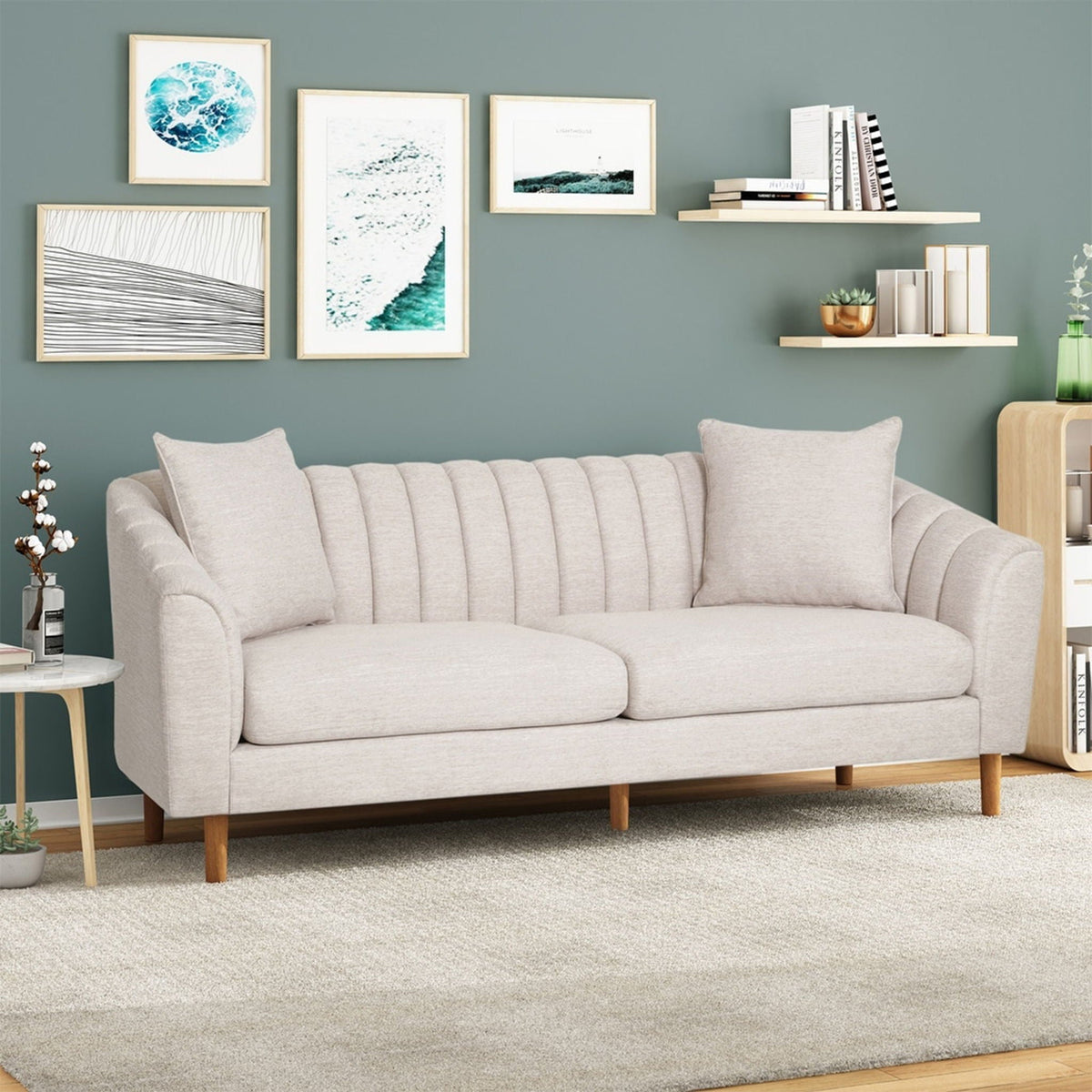 Contemporary 3 Seater Sofa With Accents, photo 34 of 40
