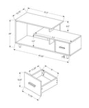 TV Stand, Console, Media Entertainment Center, Storage Drawer, Contemporary by Unique Piece Furniture