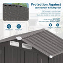 6X3.5FT Compact Metal Outdoor Storage Shed with Peaked Roof and Lockable Door, Gray, by Montret