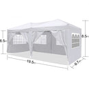 10'x20' EZ Pop Up Canopy Outdoor Portable Party Folding Tent with 6 Removable Sidewalls by HouseOfZazla