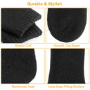 3 Pairs Men Warm Wool Socks Soft Cozy Winter Thermal Socks For Men Thick Heat-Trapping Moisture Wicking Socks Indoor Outdoor