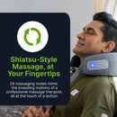 Shiatsu Neck Massage Pillow with Infrared Heat Therapy Foam - Gray by HouseOfZazla