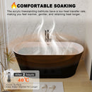Glossy Freestanding Bathtub With Toe Tap Drain by HouseOfZazla