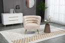 Accent Chair, leisure single chair with Golden feet