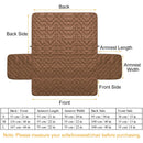 Reversible Sofa Cover Chair Loveseat Couch Slipcover Microfiber Cushion Furniture Protector Shield Water-Resistant w/ Elastic Strap for Kids Pet Dog C