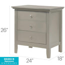 3 Drawer Nightstand & Dove Tailed Drawers by Unique Piece Furniture