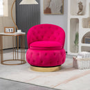 360 Degree Swivel Cuddle Barrel Accent Storage Chairs, Round Armchairs with Wide Upholstered, Fluffy Velvet Fabric Chair for Living Room, Bedroom, Office, Waiting Rooms