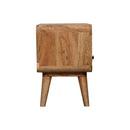 Mini Curved Media Unit - Oak by HouseOfZazla