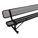 6' Outdoor Steel Bench With Backrest by Unique Piece Furniture