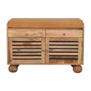 Shutter Shoe Rack With 2 Drawers - Beige