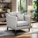 Chair With High Track Arms - Beige by HouseOfZazla