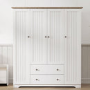 4 Door Wardrobe Armoire With 2 Drawers by HouseOfZazla