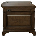 Stigham - 7 Drawer Executive Desk With Lockable File Cabinets - Oak