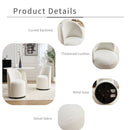 360 Degree Swivel Armless Dining Barrel Chair by Unique Piece Furniture