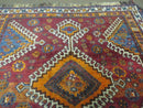 4' X 7' Antique Handmade Tribal Turkish Wool Rug Nice