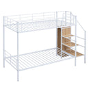 Bunk Bed With Lateral Storage Ladder And Wardrobe by HouseOfZazla