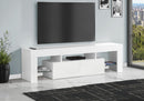 TV Stand, Console, Media Entertainment Center - Glossy White by HouseOfZazla