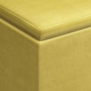 Rockwood - Upholstered Cube Storage Ottoman With Tray by Unique Piece Furniture