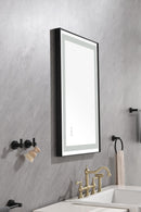 36x24 LED Lighted Bathroom Wall Mounted Mirror with High Lumen+Anti-Fog Separately Control