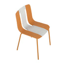 Modern Striped Blocking Single Chairs, Waterproof And Fade Resistant (Set of 4)