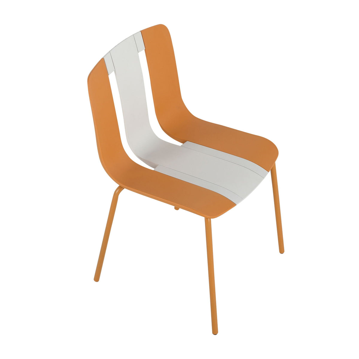 Modern Striped Blocking Single Chairs Set of 4, photo 2 of 8