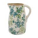 7.9X5.9X9.4" Floral Pitcher Vase