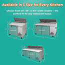 Heavy-Duty 93" Commercial Stainless Steel Pizza Prep Table With Refrigeration (SAK52193)