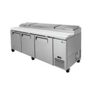 Heavy-Duty 93" Commercial Stainless Steel Pizza Prep Table With Refrigeration (SAK52193)