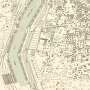 Vintage Map of Calcutta, India 1890