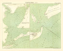Vintage Map of Galveston, Texas 1888