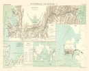 Vintage Map of Panama Canal, 1886