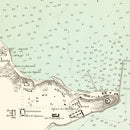 Vintage Map of Dakar, Senegal 1876