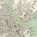 Vintage Map of Istanbul, Turkey 1873