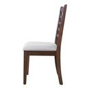 Upholstered Armless Chairs With High Ladder Back