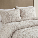 Cotton Comforter Mini Set Taupe King