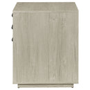 Loomis - 3 Drawer Home Office File Cabinet - White / Gray