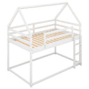 Low Bunk Bed With House Shaped Frame And Ladder by HouseOfZazla