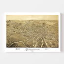 Vintage Map of Carbondale, Pennsylvania 1897