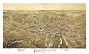 Vintage Map of Carbondale, Pennsylvania 1897