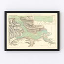 Vintage Map of Pasaia, Spain 1888