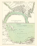 Vintage Map of Ho Chi Minh City, Vietnam 1866