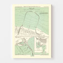Vintage Map of Chennai, India 1884