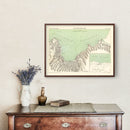 Vintage Map of Valparaíso, Chile 1880
