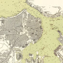 Vintage Map of Havana, Cuba 1879