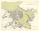 Vintage Map of Havana, Cuba 1879