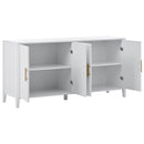 Accent Storage Cabinet Sideboard Wooden Cabinet with Metal Handles for Hallway, Entryway, Living Room, Bedroom