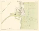 Vintage Map of Port Said Egypt, 1885