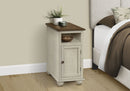 Accent End Table, Storage, Traditional - White by HouseOfZazla